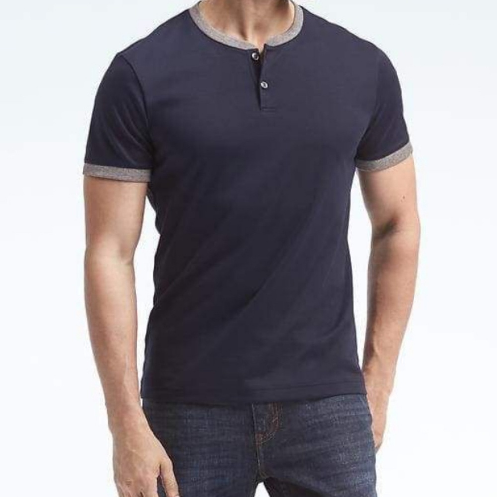 Banana Republic Luxury Touch Henley NWT